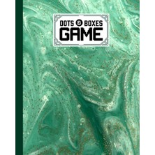 Meks Dots And Boxes Game: Marbled Green Cover Dots And Boxes Game, A Classic Strategy Game - Large And S
