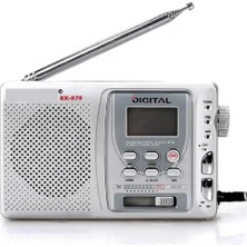 Meks Hobimtek KK-979 Fm Radyo Alarmlı Manuel Aramalı 10 Bant Pilli Radyo