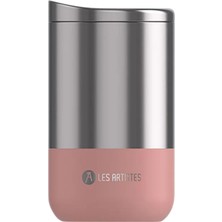 Meks Les Artistes Paris Isı Yalıtımlı Çelik Termos Mug 350ML Split Pink 3+ Yaş Pembe