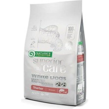 Meks Nature's Protection Superior Care Beyaz Tüylü Köpekler Için Tahılsız Somonlu Tüm Irklar Yavru Başla