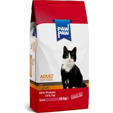 Meks Paw Paw Kuzu Etli Yetişkin Kedi Maması 15 kg