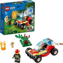 Meks LEGO City Orman Yangını 60247 - Çocuklar Için Yaratıcı Oyuncak Yapım Seti (84 Parça)