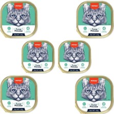 Meks Ton Balıklı Yaş Pate Kedi Maması, 40 Gr, 6 Paket