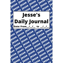 Meks Independently Published Personalized Daily Journal - Jesse: Blue Cover