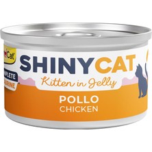 Meks Gimcat Shinycat Konserve Yaş Kedi Maması, Yavru Tavuklu, 70 G