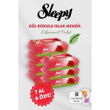 Meks Sleepy Gül Kokulu Bebek Mendili 7 Al 6 Öde Hediyeli