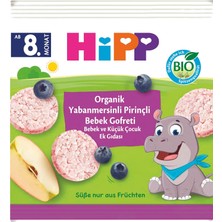 Meks Hipp Organik Pirinçli Yabanmersinli Bebek Gofreti 30 gr