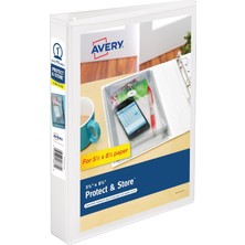 Meks Avery Mini Protect And Store View 3 Halka Bağlayıcı, 1 Inç Yuvarlak Halkalar, 1 Beyaz Bağlayıcı (23