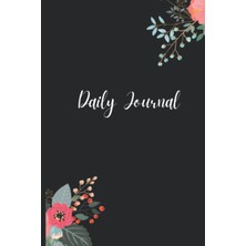 Meks Black Floral Daily Journal: 51-Day Journal (6x9 Softcover)