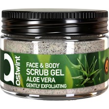 Meks Ostwint Yüz ve Vücut Peeling Scrub Aloe Vera 300 Ml, Cilt Temizleyici, Pürüssüzleştirici, Dolaşımı