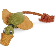 Meks Beeztees Köpek Oyuncağı Ördek, Kanvas, Sarı, 45X20X6,5CM