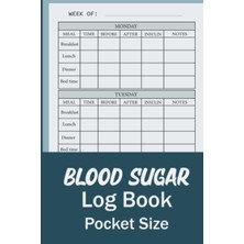 Meks Independently Published Pocket Size Blood Sugar Log Book: Small 4 x 6 Inch Diabetic Logbook, 1 Year
