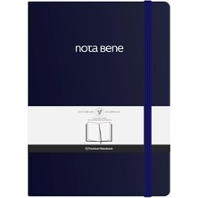 Meks Nota Bene Premium Sert Kapak Defter, 14.8X21, Çizgili
