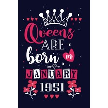 Meks Queen Are Born In January 1951: 72 Nd January Birthday Gifts For Women | Motivational Quotes | Happ
