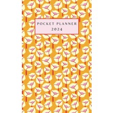Meks Pocket Planner 2024: Small Monthly Agenda With Pretty Floral Cover - Perfect For Purse