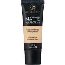 Meks Golden Rose Matte Perfection Foundation - Natural 01 - Yoğun Kapatıcı Mat Fondöten