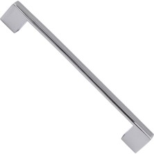 Meks 10 Adet Gölcük Düz Mobilya Mutfak Dolap Çekmece Dolabı Kapak Metal Kulpu Kulbu Kulpları Krom 160 mm