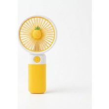 Meks Mini-Fan Taşınabilir El Fanı, USB Şarjlı, 3 Kademeli Hız, Masaüstü Standlı, 16 Cm, 3 Kademeli Hız A