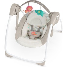 Meks Ingenuity Soothe 'n Delight 6 Vitesli Kompakt Portatif Bebek Salıncağı, Müzikli ve Oyuncak Barlı, K