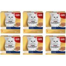 Meks Gourmet Gold Kıyılmış Çeşitli Yaş Kedi Maması Multipack 85 Gr. (48 Al 36 Öde)