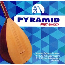 Meks Pyramid Premium Kalite Kısa Sap Bağlama Teli 0.18 mm