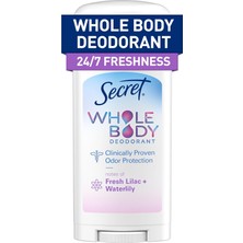 Meks Secret Kadınlar Için Tüm Vücut Deodorant Çubuğu, Leylak ve Nilüfer Kokusu, Alüminyum Içermeyen Deod