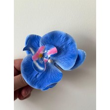 Meks Orkide Toka Klipsli Mavi