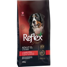 Meks Reflex Plus Kuzulu Pirinçli Medium Yetişkin Köpek Maması 18 kg