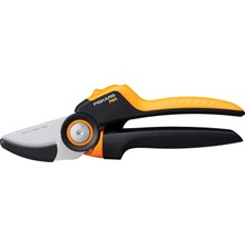 Meks Fiskars Anvil Bahçe Makası, X-Serisi Powergear, P941, Döner Sap, Kuru Dallar Için, Yapışmaz Kaplama