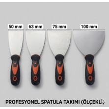 Meks Siyah Turuncu Lüks Spatula (75 Mm)