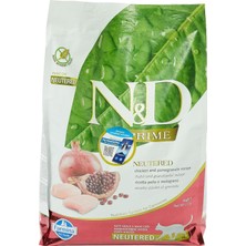 Meks N&d Tahılsız Tavuk ve Narlı Kısırlaştırılmış Yetişkin Kedi Maması 5 kg
