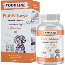 Meks Foodline Multivitamin 75 Tablet, Kedi ve Köpekler Için Bağışıklık Destekleyici
