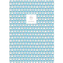 Meks Sheep Notebook - Lined Pages - A4 - Premium: (Blue Edition) Fun Notebook 192 Lined Pages (A4 / 8.27