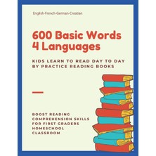 Meks 600 Basic Words 4 Languages Kids Learn To Read Day To Day By Practice Reading Books: Full-Color Voc