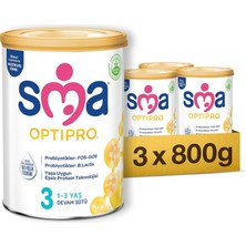 Meks Sma Optipro 3 Devam Sütü (1-3 Yaş, 800 G x 3 Adet)