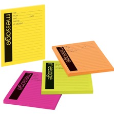 Meks Post-It Süper Yapışkan Notlar, Telefon Mesajı, 10,16 x 12,7 Cm, 4 Ped, 2x Yapıştırma Gücü, Energy B