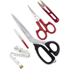 Meks 7230 Titanyum Uçlu Plastik Saplı Kumaş Kesim Makası Set 9 No 23 cm