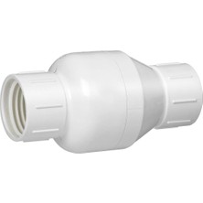 Meks Homewerks VCKP40B7B Sıralı Çek Valf, Pvc Çizelge 40, 3.8 cm Dişi Dişli, Beyaz