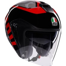 Meks Agv Irides Motosiklet Kaskı Açık Kask Valenza Matt Grey Black Red M