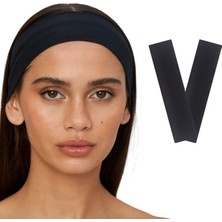 Meks 2'li Saç Bandı - Elastik Kaymaz Ince Esnek Pamuk Emici Kadın Saç Bandı Bandana, Unisex Spa Koşu Dan
