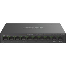 Meks Mercusys MS110CP | 10 Port Poe+ Switch | 8 Port Poe Kamera Switch | 2 Gigabit Uplink | 65W | 250M E