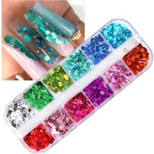 Meks Pop Beauty Nail Art Tırnak Süsleme Pul Seti Kırmızı-Pembe