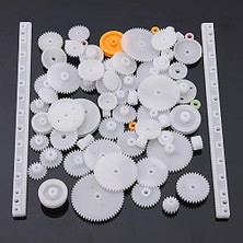 Meks Robotistan 75 Parça Plastik Dişli Çark Seti (Dc Motor - Diy - Hobi Seti)