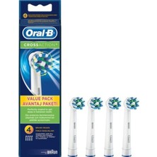 Meks Oral-B Cross Action Diş Fırçası Yedek Başlığı, 4 Adet