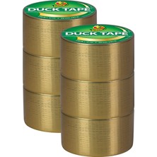 Meks Duck Marka 280748_C Duck Renkli Koli Bandı, 6 Rulo, Metalik Altın