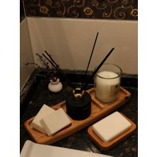 Meks 3 Bölmeli Ahşap Banyo Organizeri