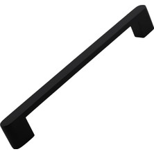 Meks Uhud Kulp 160 mm Siyah Metal Mutfak Mobilya Çekmece Mutfak Dolap Dolabı Kulpları Kapak Kulbu 16 cm