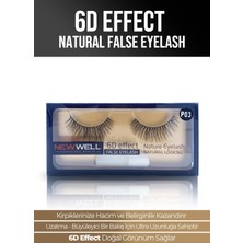 Meks New Well 6d Effect Natural False Eyelash P03 Takma Kirpik, TYCYSOG8RN170241211281980