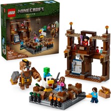 Meks LEGO Minecraft Orman Malikanesi Dövüş Ringi 21272-10 Yaş Üzeri Kız ve Erkek Çocuklar Için Tavuk Jok