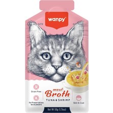 Meks Wanpy Kediler Için Karidesli Ton Balığı Eti Çorbası 50G Tekli